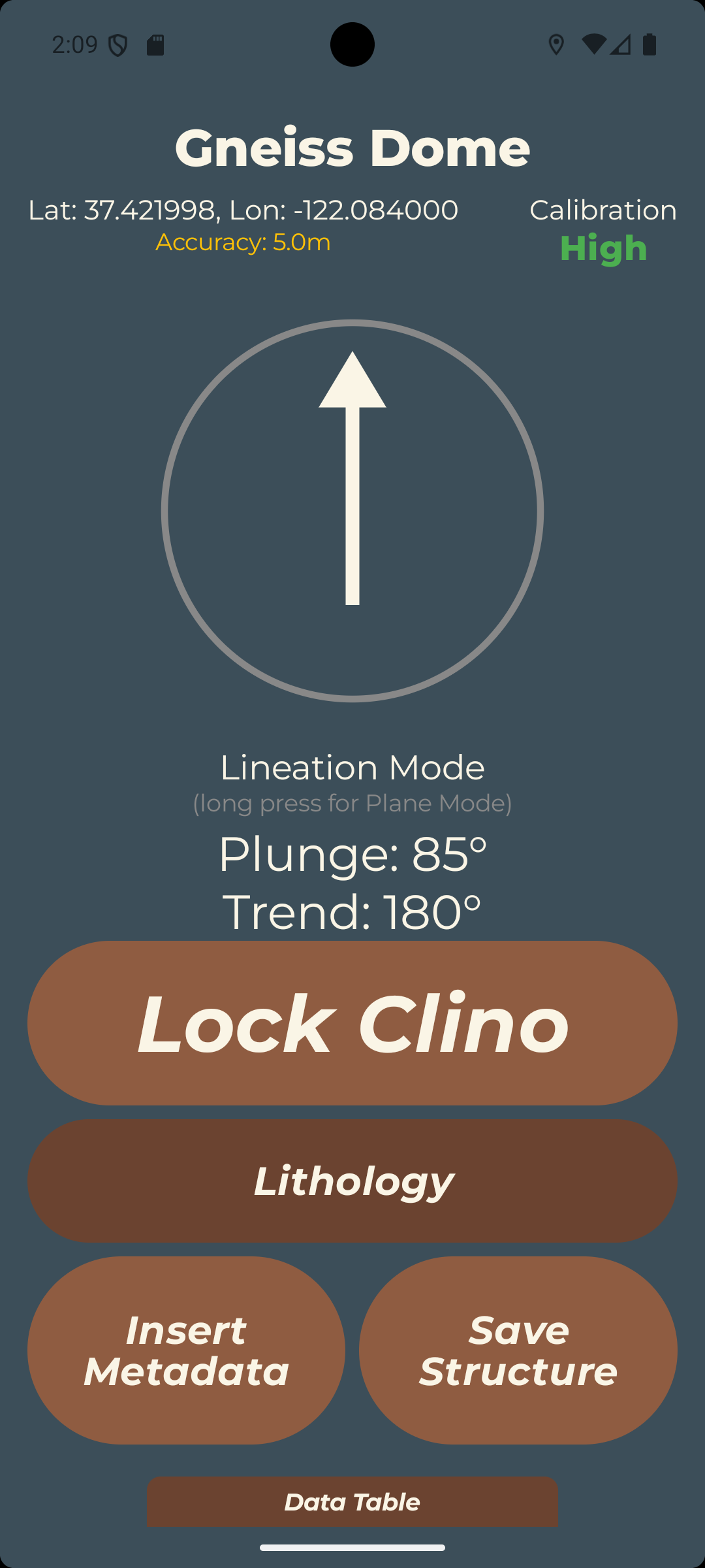 Lineation mode